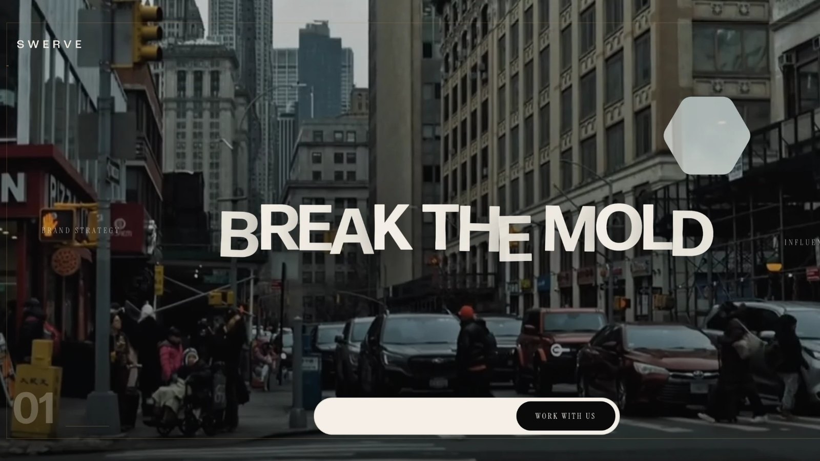Website of a creative agency built on our platform